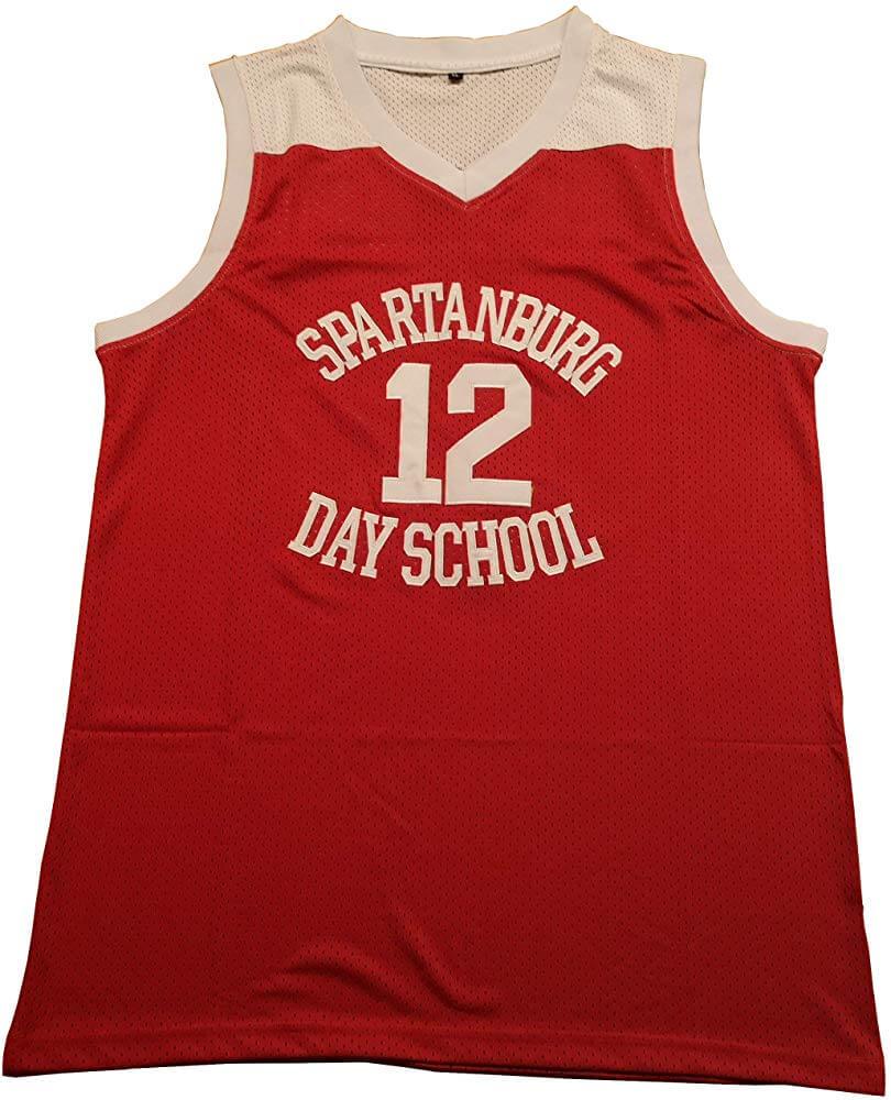 Zion Williamson Men's Headgear Classics Premium Embroidered Spartanburg Day School Griffins High School Basketball Jersey (Medium, Black/Red)