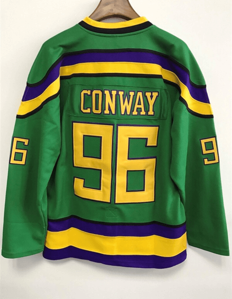 Gordon Bombay 66 Mighty Ducks Ice Hockey Jersey, XL / Green