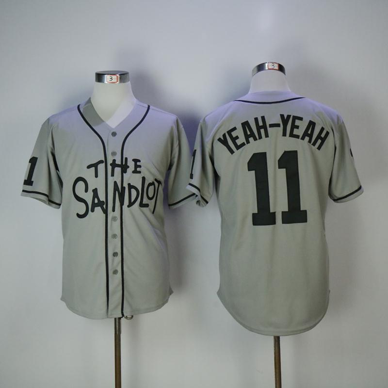 The Sandlot Yeah Yeah Baseball Jersey, M / Gray