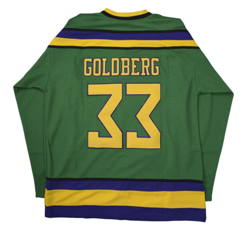 Livrania Mighty Ducks Ice Hockey Jersey #33 Greg Goldberg #21Dean