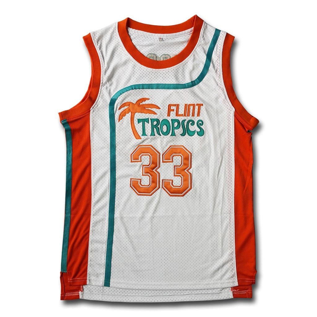Jackie Moon Basketball Player Flint Tropics #33 Jersey and Shorts
