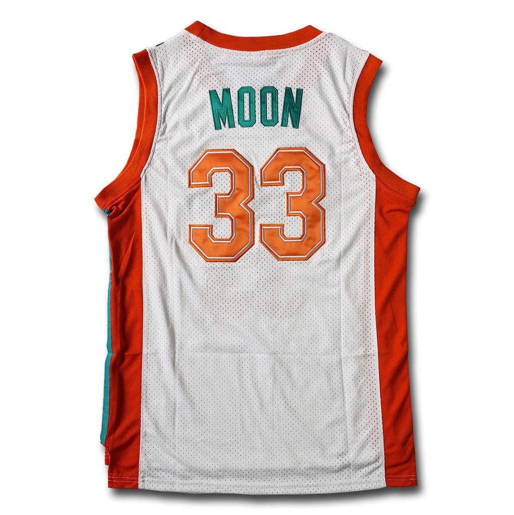 Jackie Moon Flint Tropics Basketball Jersey 33 Stitched, White / S / Basketball