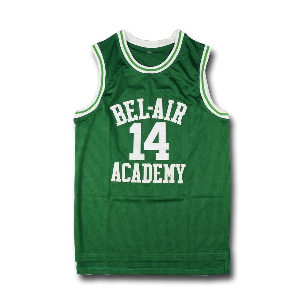 Bel-Air Academy No14 Smith Green Stitched Basketball Jersey