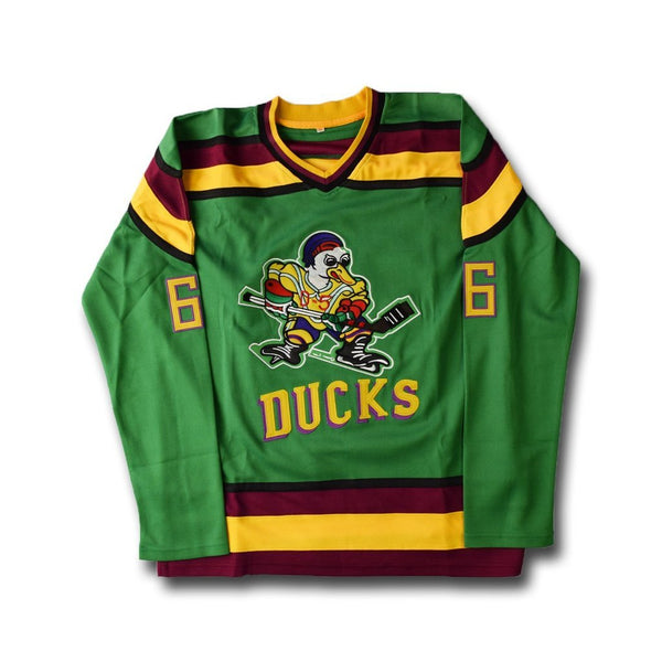 NWT The Mighty Ducks Gordon Bombay #66 Movie Ice Hockey Jersey
