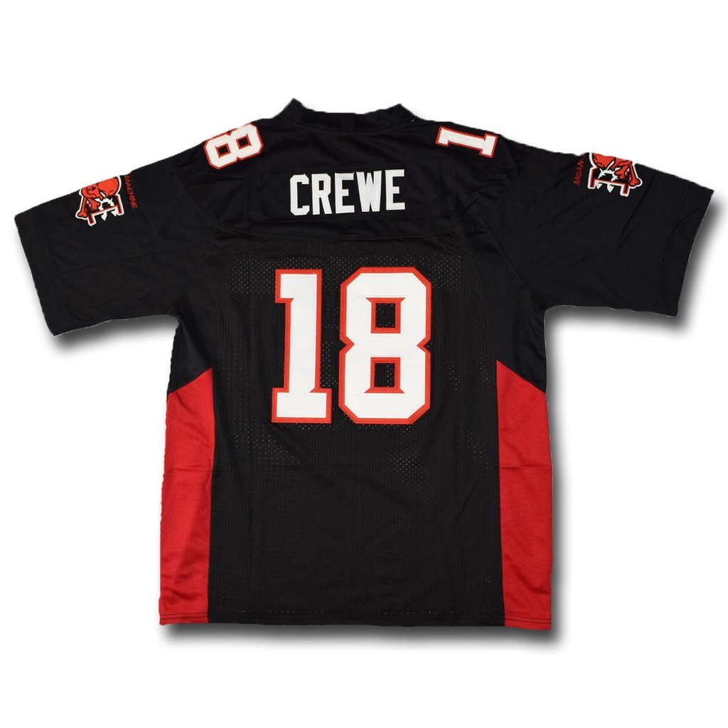 MEAN MACHINE Men's #18 Paul Crewe The Longest Yard Movie American Football  Jersey Stitched Size XL Black